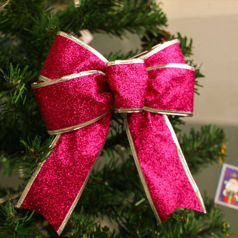 Manufacturers selling Christmas decoration ribbon decorated Christmas tree christmas bow strap crafts spot Manufacturers selling Christmas decoration ribbon decorated Christmas tree christmas bow strap crafts spot
